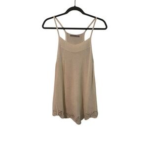 Rubbish Women's Ivory Sleeveless Top Size S